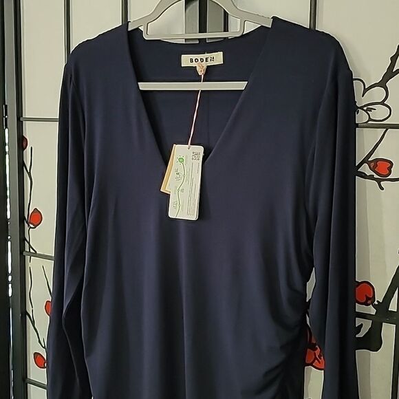 Boden Ruched Body Jersey Mini Dress - Picture 5 of 11